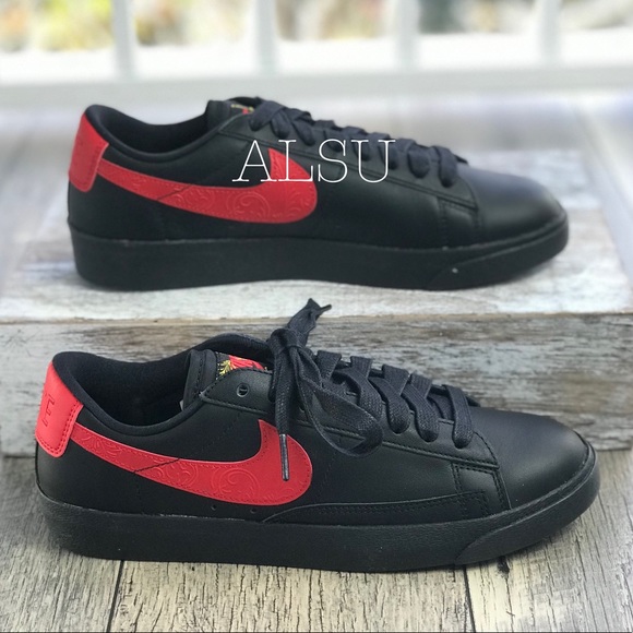 Nike Shoes - NWT Nike Blazer LowF Black University Red W AUTHEN